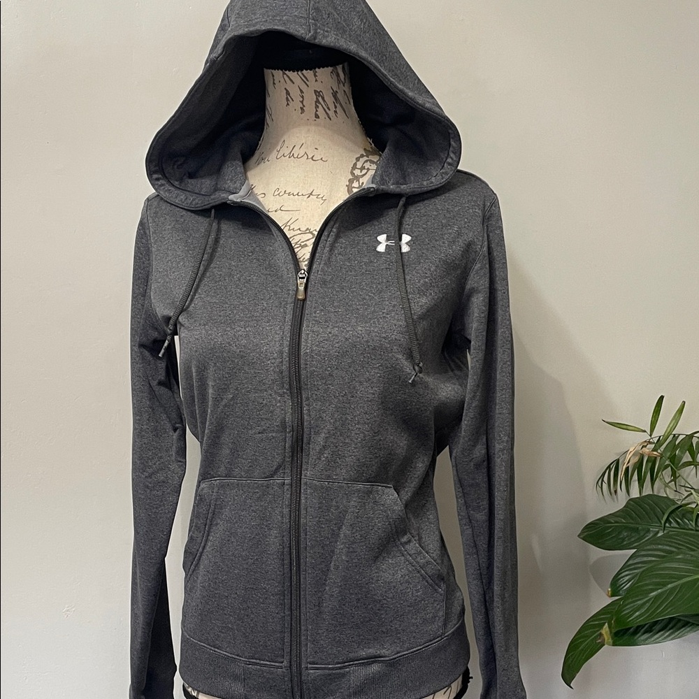 Under Armour Women's Charcoal Zip-Up Hoodie